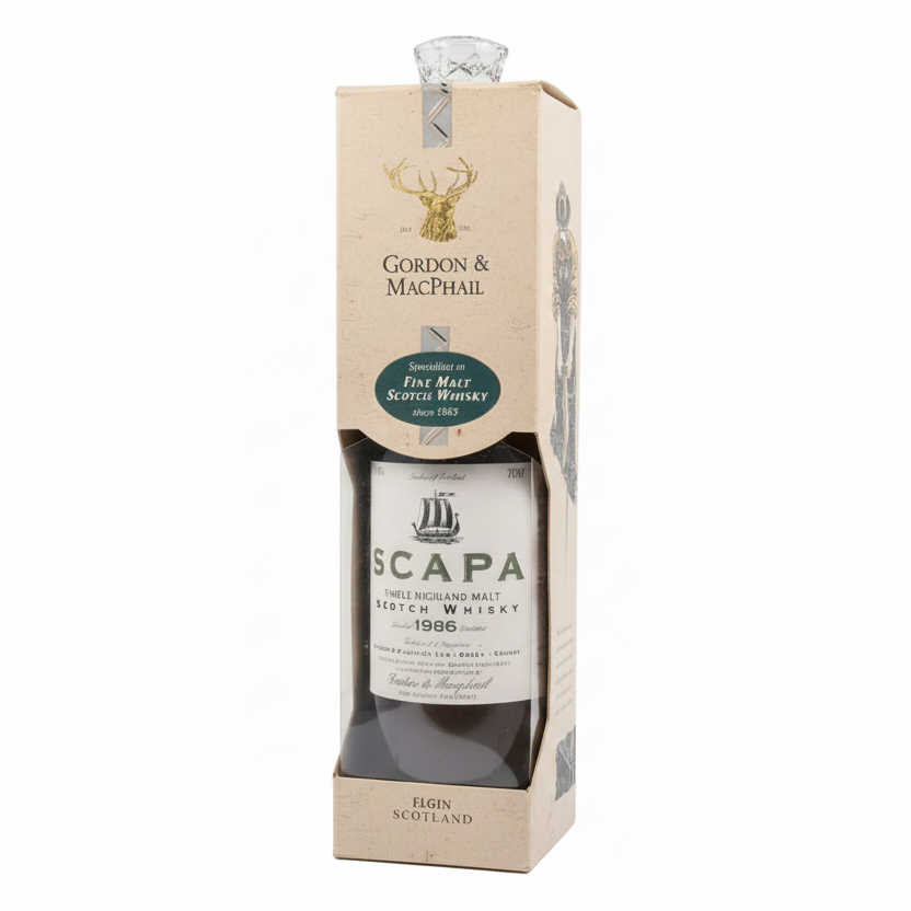 Scapa 1986 - Single Highland Malt Scotch Whisky - 40% - Gordon & MacPhail