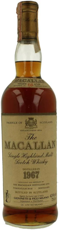 Macallan 1967 18 Anni Sherry Oak