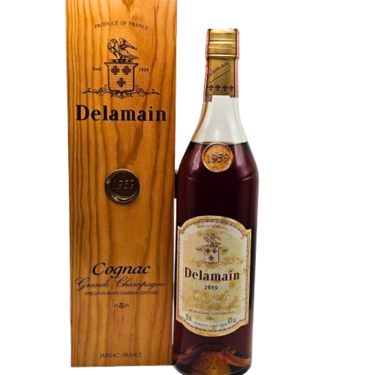 Cognac Delamain Vintage 1959 Grande Champagne con Scatola in Legno
